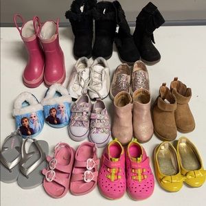 Size 5 toddler girl shoe lot